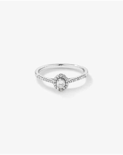 Michael Hill - Engagement Ring with .20TW of Diamonds in 10k White Gold