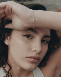 SAINT VALENTINE - Cielo Single Pearl Bracelet - Silver