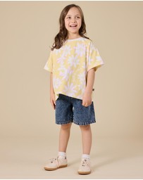 Goldie + Ace - Carpenter Denim Shorts- ICONIC EXCLUSIVE - Babies-Kids