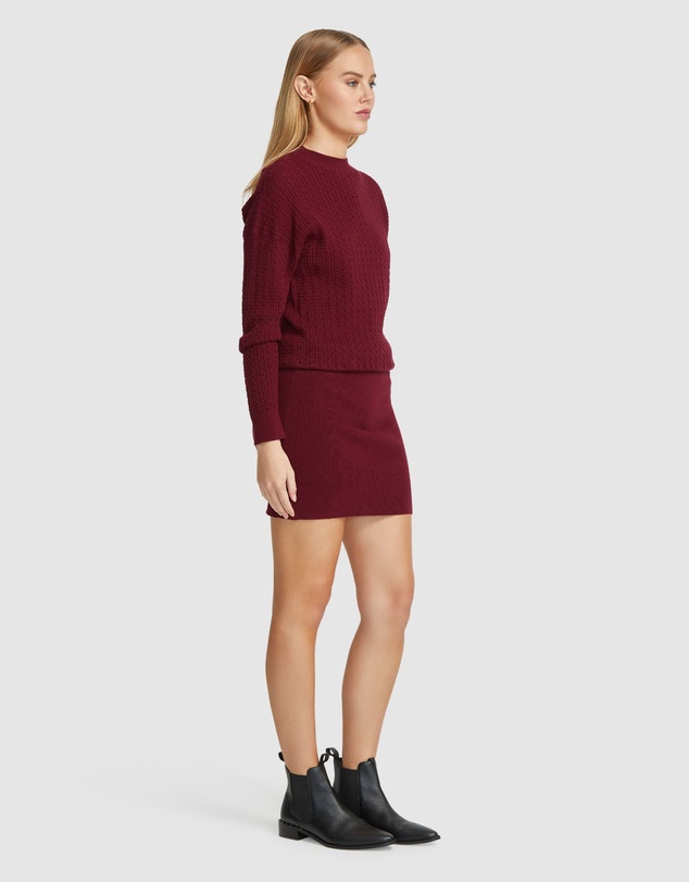 Oxford - Reba Cable Mini Dress