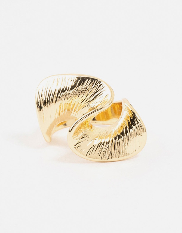 Lovisa - Gold Plated Textured Metal Twisted Ring