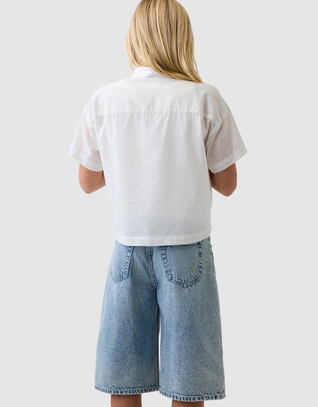 GAP - Sheer Cropped Shirt - Teens