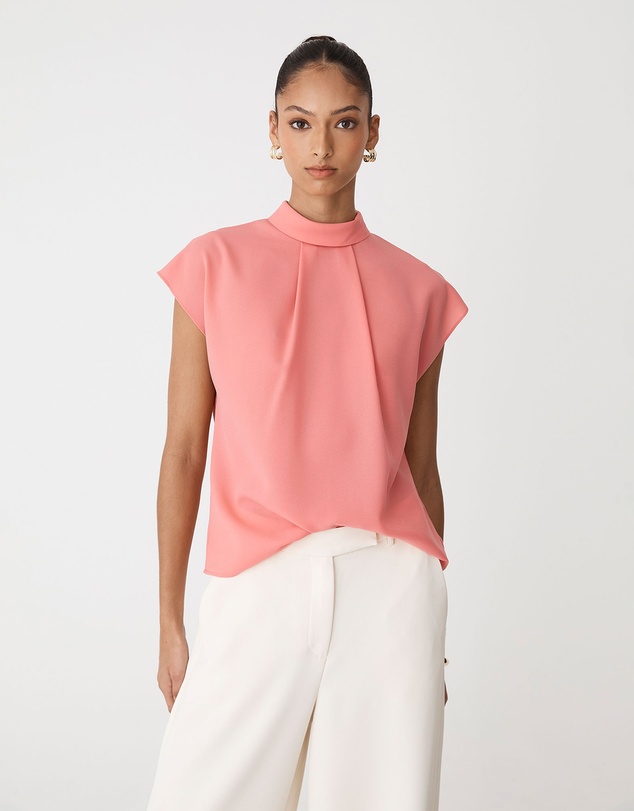 Forcast - Tiara High Neck Shell Top