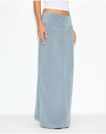 Dazie - Bailey Faux Suede Midi Skirt