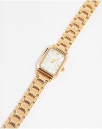 Lovisa - Gold Rectangle Roman Numeral Watch