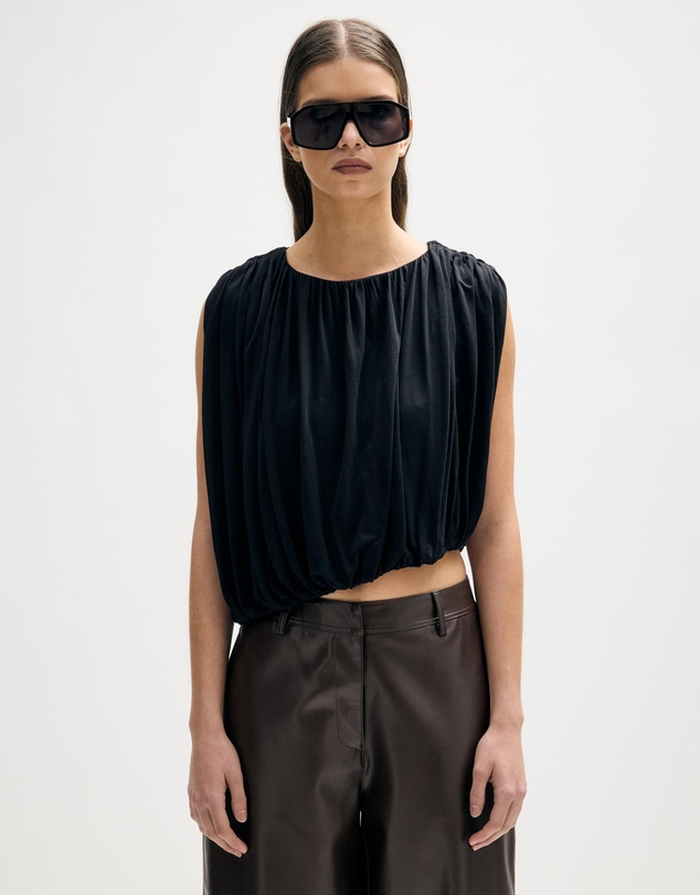 Minima Esenciales - Delfin Draped Jersey Top