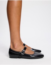 Atmos&Here - Juniper Leather Ballet Flats