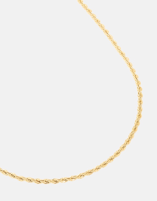 Lovisa - Waterproof Gold Plated Stainless Steel Twisted Chain Necklace