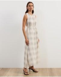 Atmos&Here - Aura Check Midi Dress