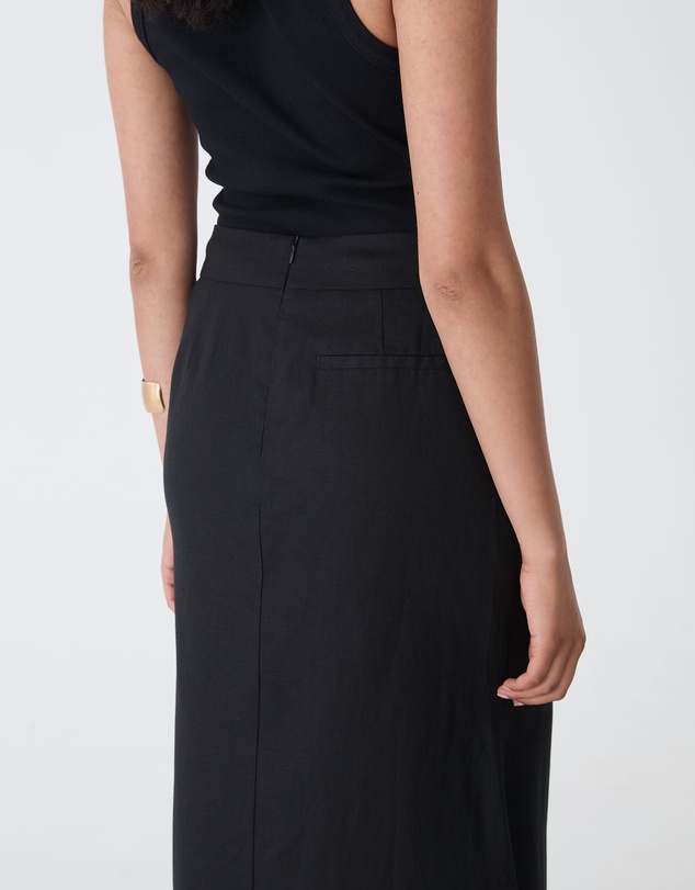 Forcast - Amelia Linen Blend Maxi Skirt