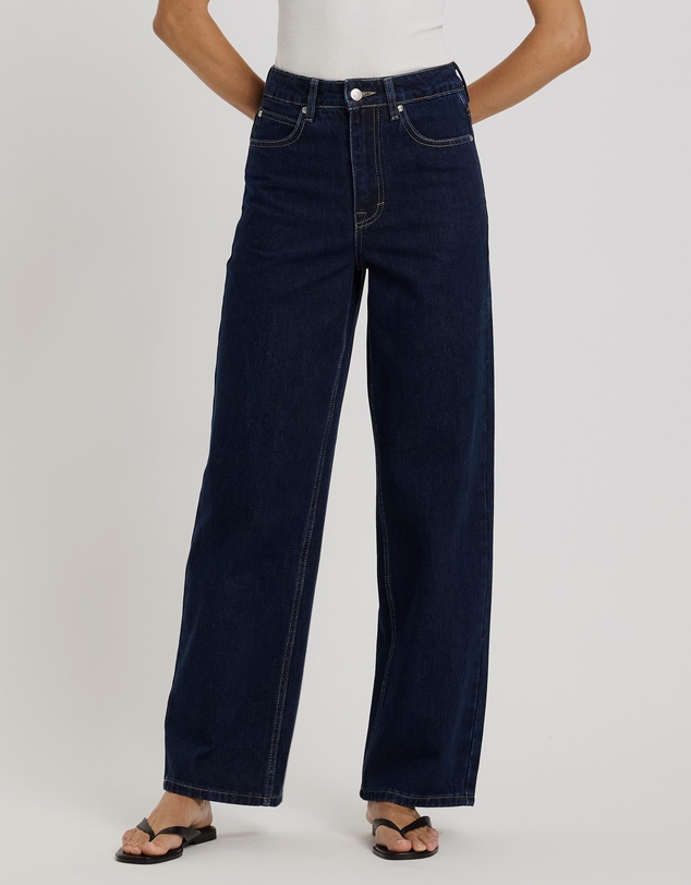 Atmos&Here - Mabel High Rise Wide Leg Jeans