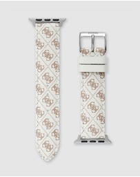 GUESS - Guess Apple Band - White Quattro Logo Textured 38-40mm