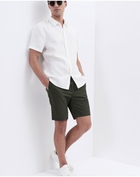 UNISON - Linen S/S Regular Fit Shirt
