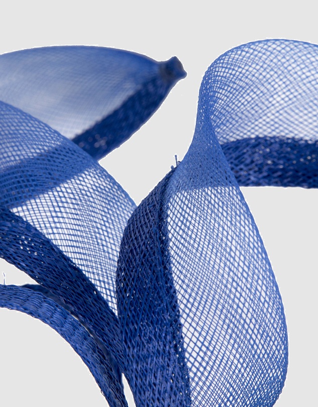 Max Alexander - Small Royal Blue Sinamay Loops Fascinator