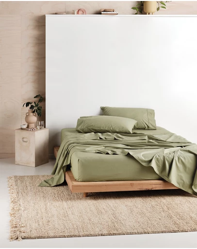 Linen House - Vienna 300TC Cotton Percale Sheet Set 50cm