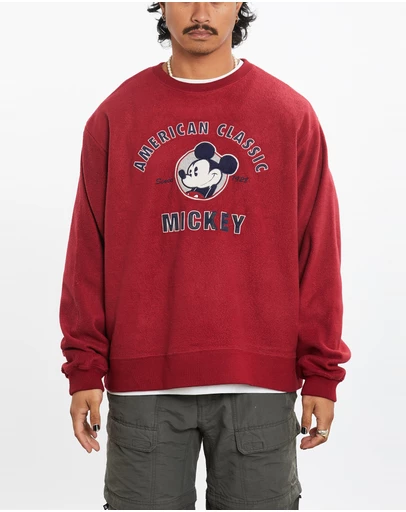 Vintage by The Real Deal - Pre Loved - 90s Disney Mickey Mouse Fleece Sweatshirt