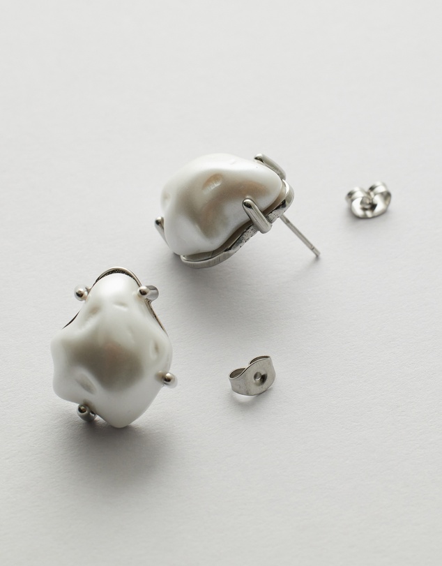 Moira Hughes - The White Label - Goldie Pearl Studs