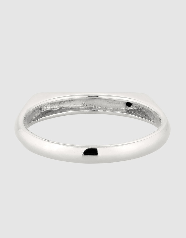 Kuzzoi - ICONIC EXCLUSIVE - Signet Ring with Zirconia in 925 Sterling Silver