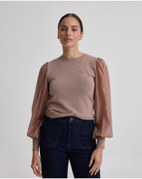 Oxford - Alice Contrast Sleeve Knit