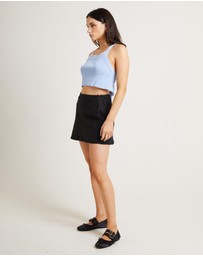 Subtitled - Andi Compact Knit Cross Back Top