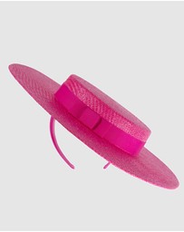 Max Alexander - Fuchsia Boater Hat