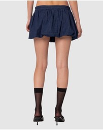 EDIKTED - Denim Bubble Micro Skort