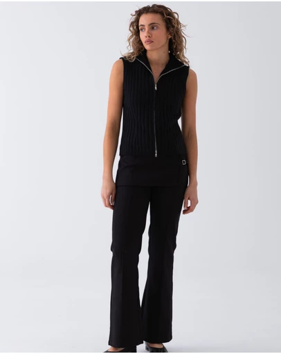 Style Addict - Riley Knit Zip Vest