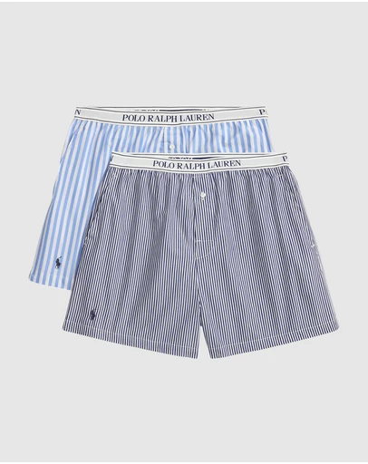 Polo Ralph Lauren - 2 Pack Shirting Stripes Cotton Boxer Short