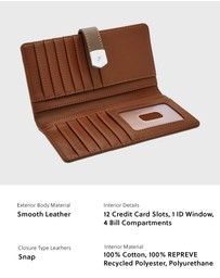 Fossil - Lennox Grey Wallet