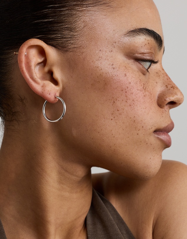 Michael Hill - 20mm Round Hoop Earrings in Sterling Silver