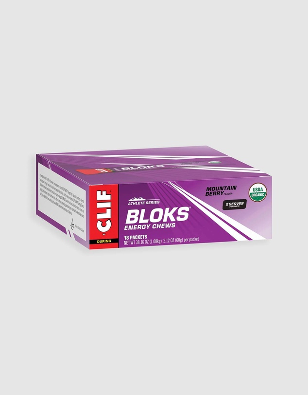 CLIF - Mountain Berry Bloks Energy Chews - 18x60g