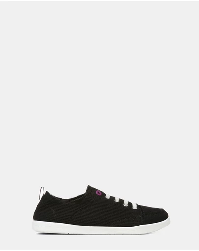 Vionic - Pismo Casual Sneaker - Black Waffle Knit