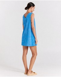 Poolside Paradiso - Mai Tai V Tunic Towelling Dress - Topaz