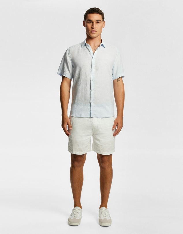 yd. - Lewis Pure Linen Shirt