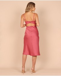 Petal & Pup - Poppy Cut Out Midi Dress - Rose