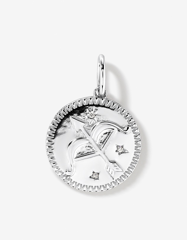 Michael Hill - Diamond Accent Sagittarius Zodiac Pendant in Sterling Silver