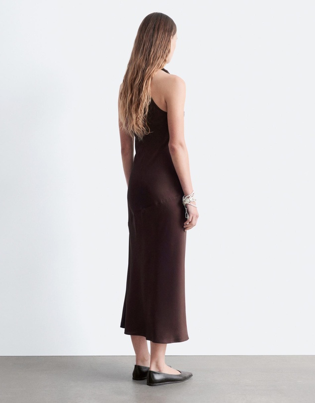 & Other Stories - Cowl-Neck Satin Midi Dress