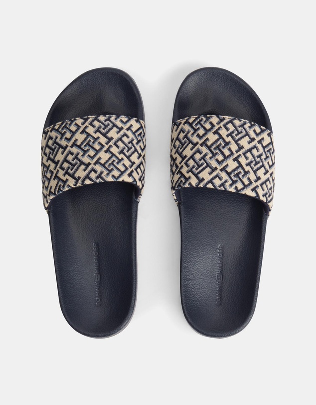 Tommy Hilfiger - Maezie Monogram Pool Slides - Women's