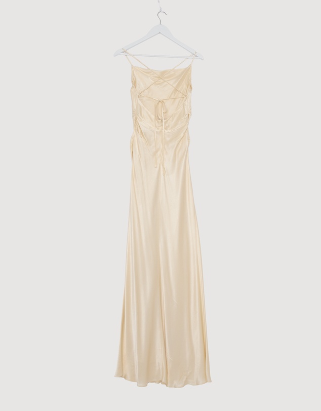 Revibe - Repaired Shona Joy La Lune Lace Back Maxi Dress - AU 8