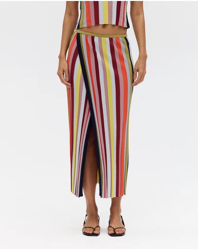 Third Form - Rhythm Knit Wrap Skirt