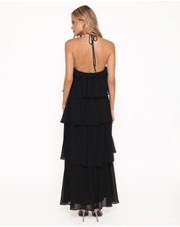 Petal & Pup - Chasity Halterneck Maxi Dress - Black