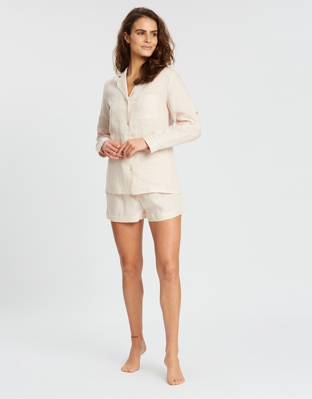 Homebodii - Linen Long Sleeve PJ Set