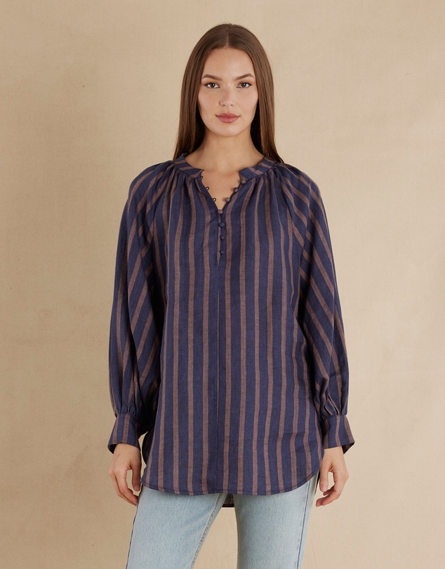 Amelius - Estelle Linen Tunic Blouse