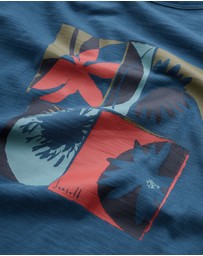 Seasalt - Seasalt Cornwall Blue Printing Ink Organic Cotton T-shirt