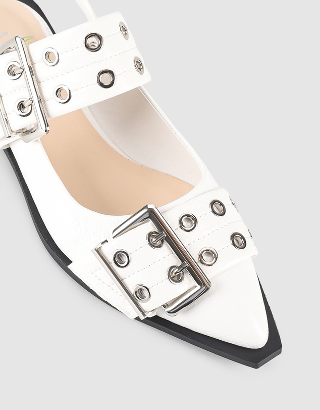 Verali - Clea Slingback Buckle Flats