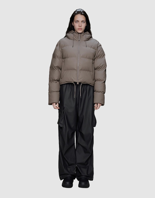 RAINS - Women's Alta Short Puffer Jacket Cinder