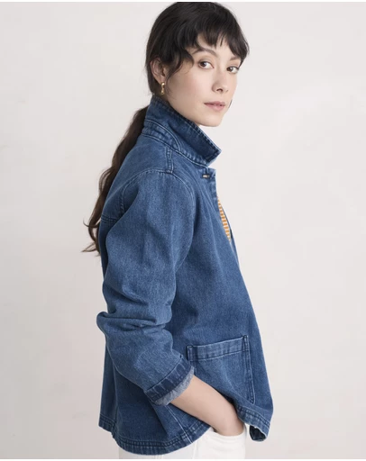Seasalt - Seasalt Cornwall Blue Reading Rocks Jacket II