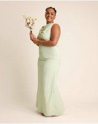 Six Stories - Twist Asymmetrical Chiffon Bridesmaid Dress