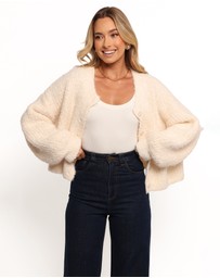 Petal & Pup - Albertine Cardigan - White