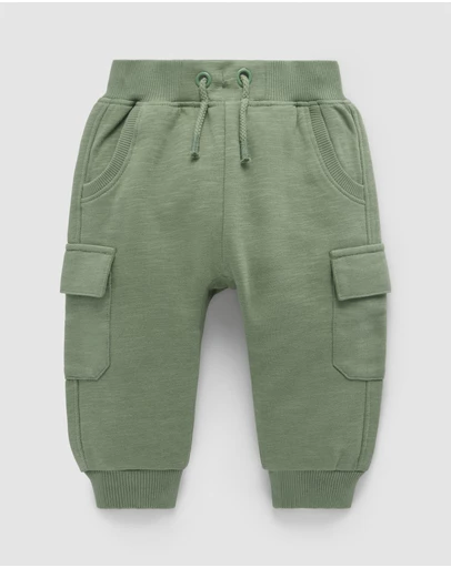 Purebaby - Cargo Track Pant -Kids-Babies